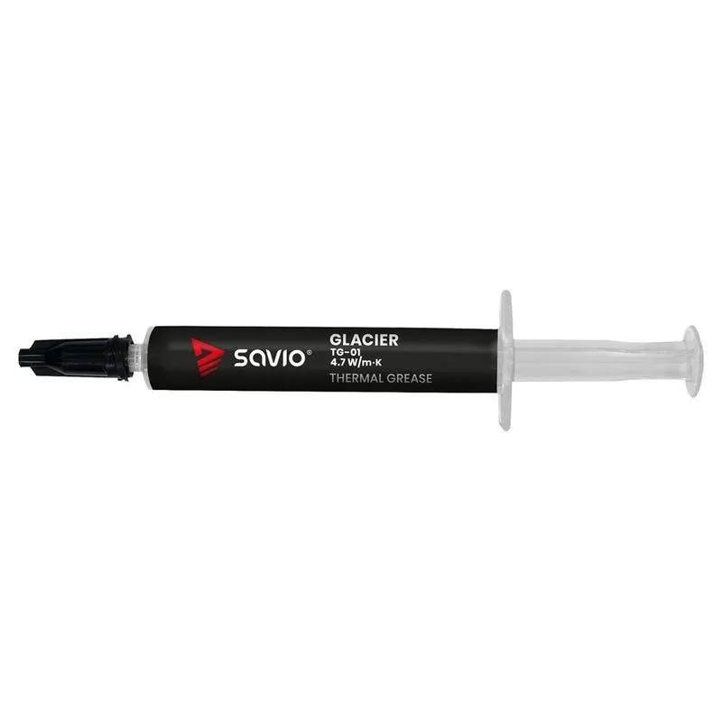 Pasta térmica Savio TG-01 2g Condutividade 4,7 W/m·K Cinzento/Preto