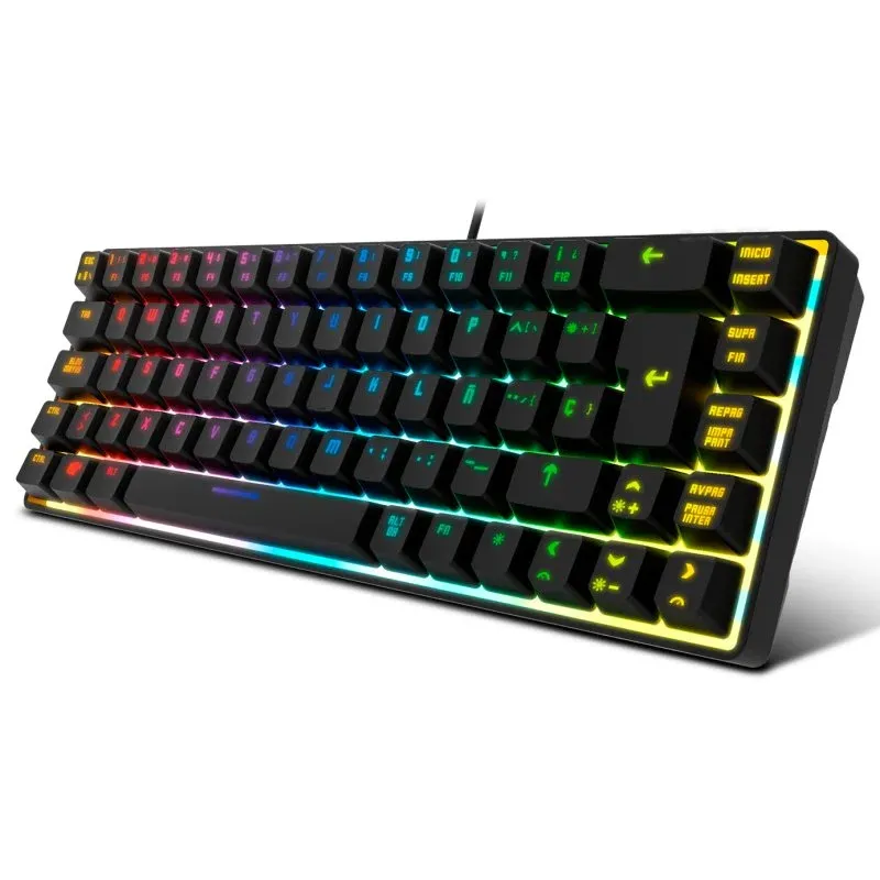 Krom Kalista RGB Teclado Gaming de Membrana Preto