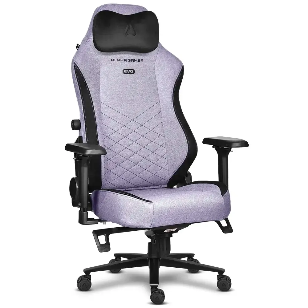 Cadeira Gaming Alpha Gamer Alegra Evo Fabric Lavender Haze
