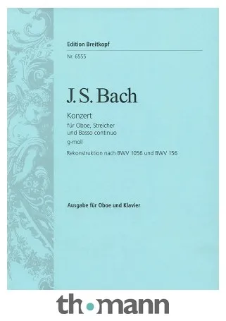 Breitkopf & Härtel Bach Oboenkonzert g-moll
