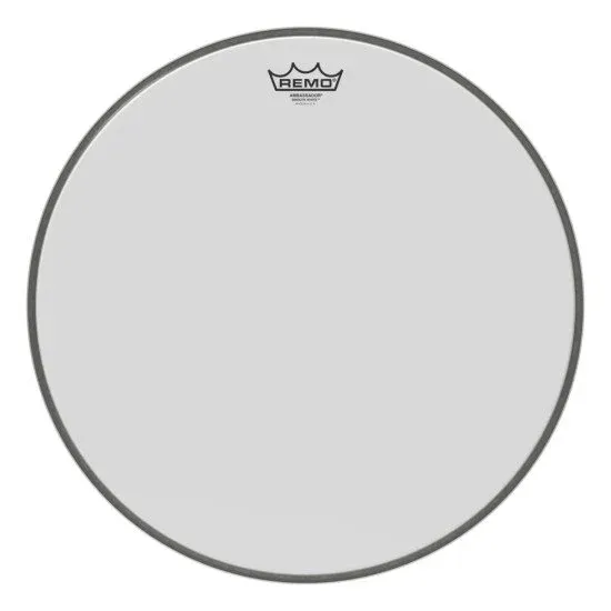 Remo 18" Ambassador Smooth White