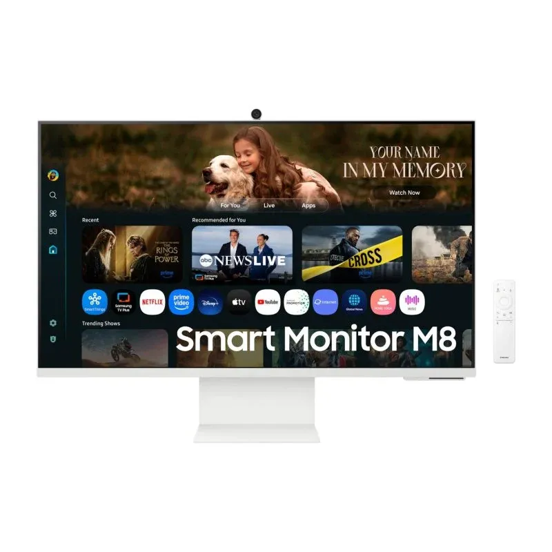Samsung S32FM801UU Smart Monitor 32" 4K UHD 60Hz VA HDR10 com Altura Ajustável