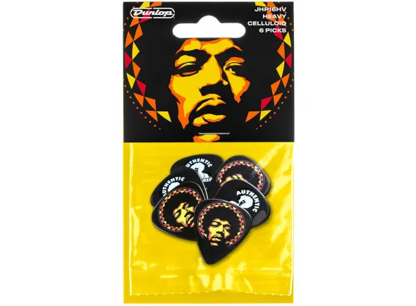 Dunlop JHP16HV Jimi Hendrix 69 Psych Series Aura Mandala Celluloid Heavy 6-Pack