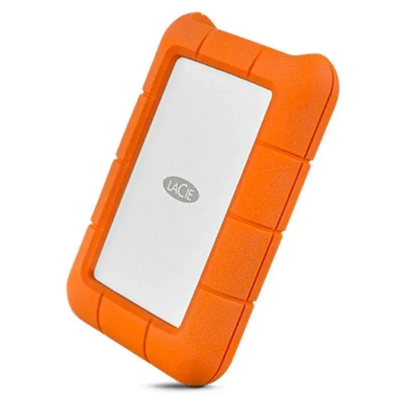 Disco Rígido Disco Duro Lacie Rugged USB-C STFR2000800 2TB HDD 130MB/s Resistente a Impactos