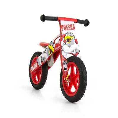 Bicicleta Equilibrio Madeira Milly Mally Rei Bob Vermelha