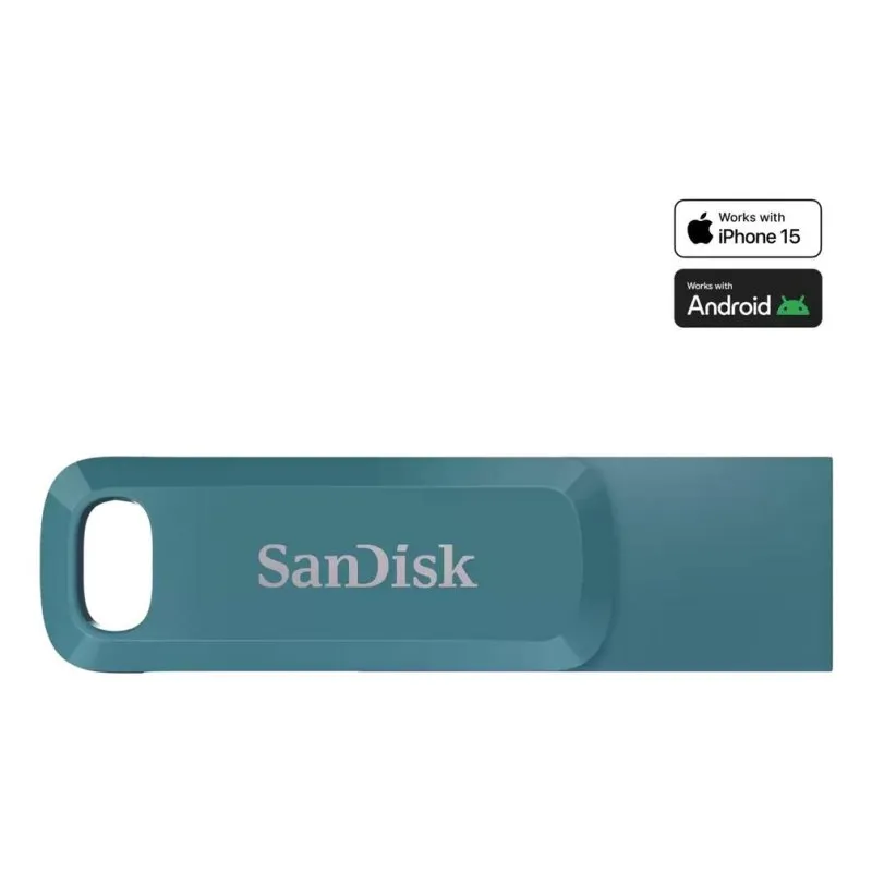 Pen Drive SanDisk Ultra Dual Drive Go 1 TB USB Tipo C 3.2 Gen 1 400 MB/s Turquesa