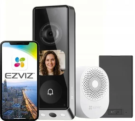 EZVIZ EP8 Campainha de vídeo de dupla lente 6MP+2MP CS-EP8 (6MP+2MP)