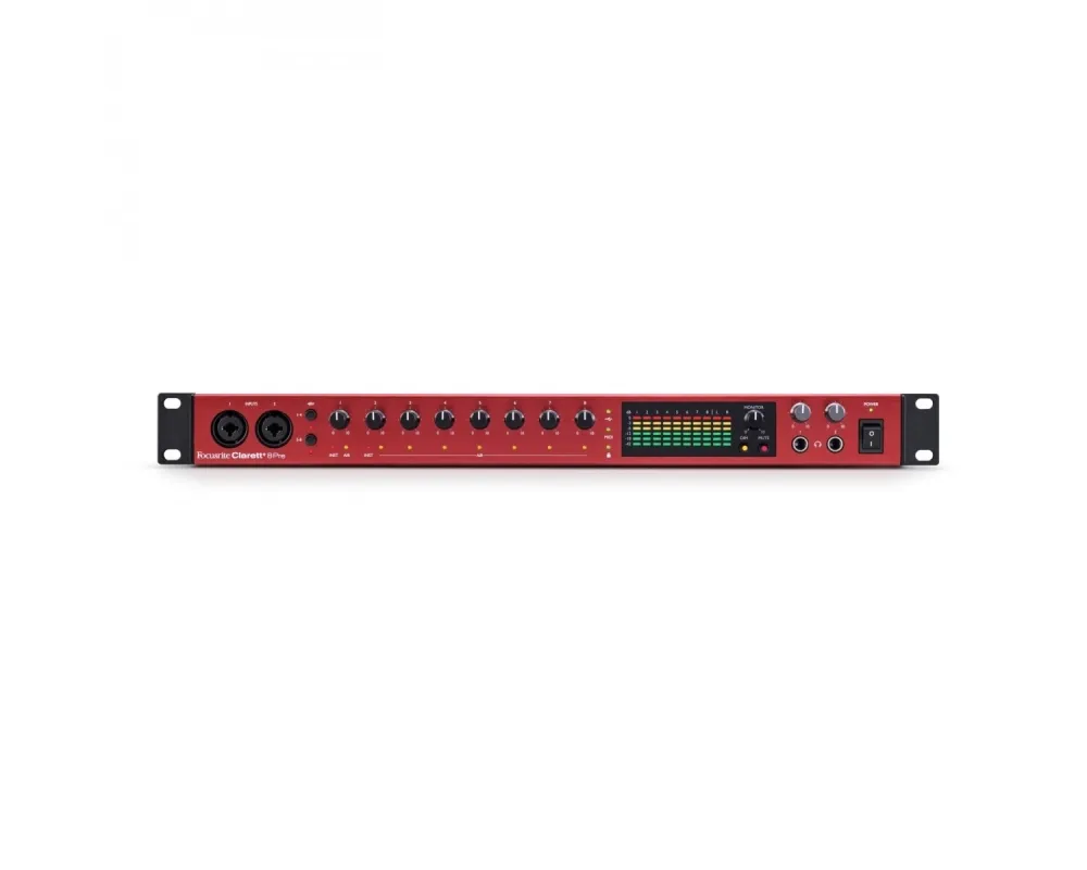 Interface Áudio USB Focusrite Clarett+ 8Pre