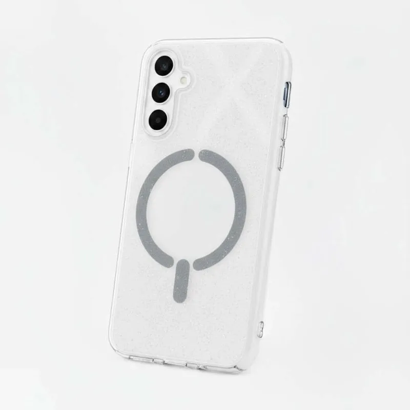 Funda para móvel Purpurina Compatível MagSafe Antichoque Brilhante para Samsung Galaxy S24 Plus