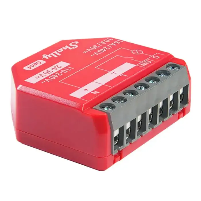 Módulo Automação Shelly 1PM Vermelho