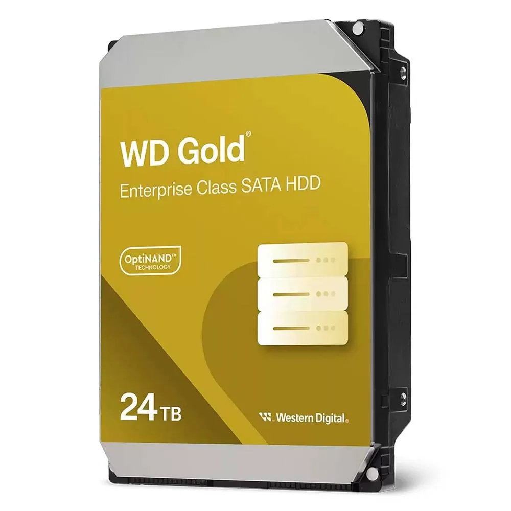 Disco Rígido 3.5 Western Digital WD Gold 24TB 7200RPM 512MB Cache 279MB/s CMR Helium SATA III 6Gb/s