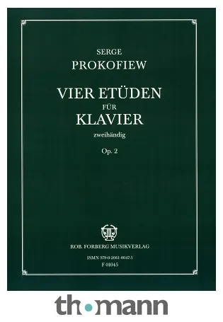 Robert Forberg Musikverlag Prokofjew 4 Etüden