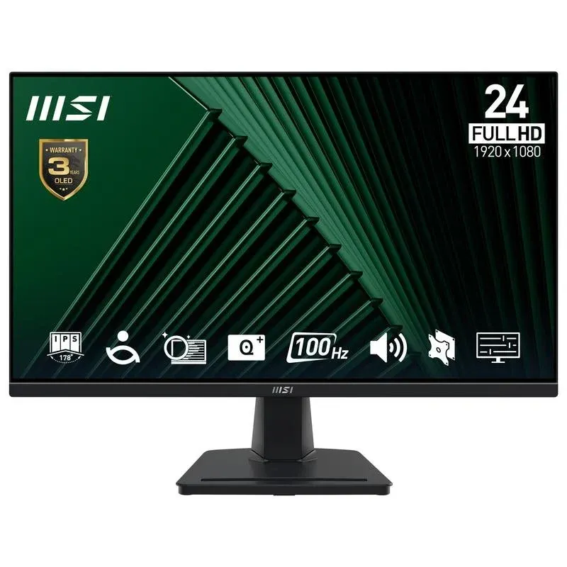 MSI Pro MP245G Monitor 23.8" FullHD 100Hz IPS 4ms com Altifalantes e Montagem VESA
