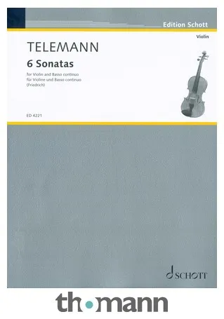 Schott Telemann 6 Sonaten Violine