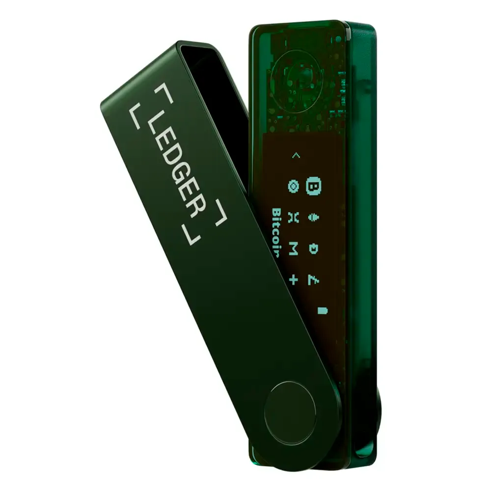 Carteira Ledger Nano X Crypto USB-C/Bluetooth Crypto Hardware Wallet Emerald Green