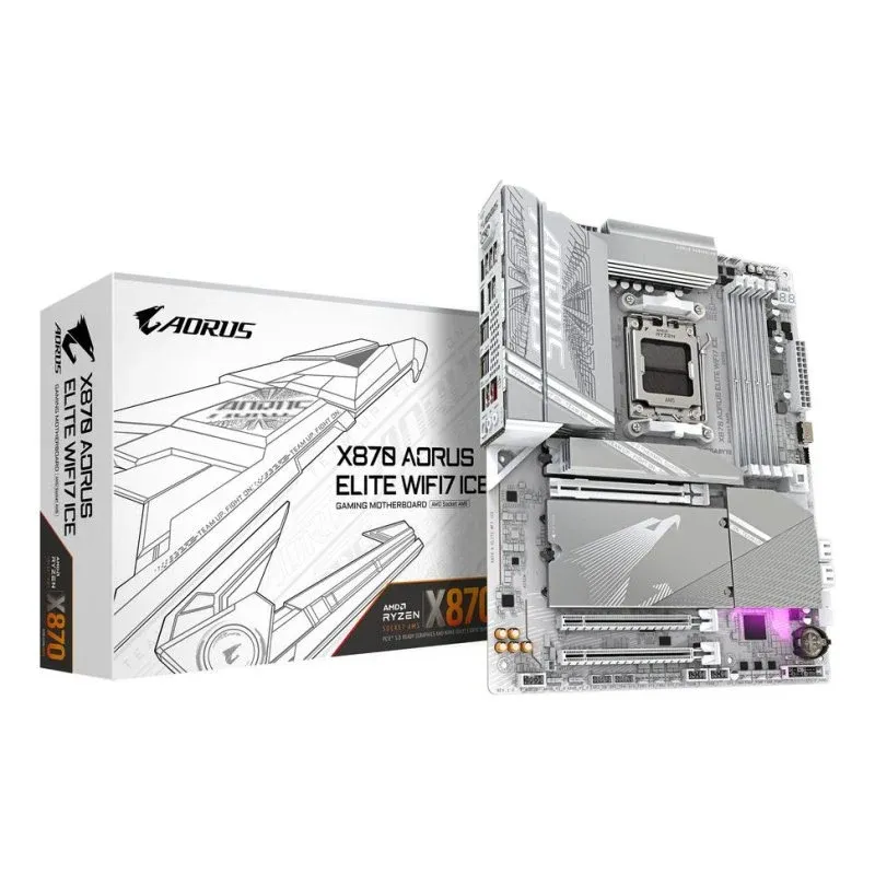 Motherboard GIGABYTE X870 AORUS ELITE WIFI7 ICE X870 AM5 DDR5 ATX WiFi 7 USB4 PCIe 5.0
