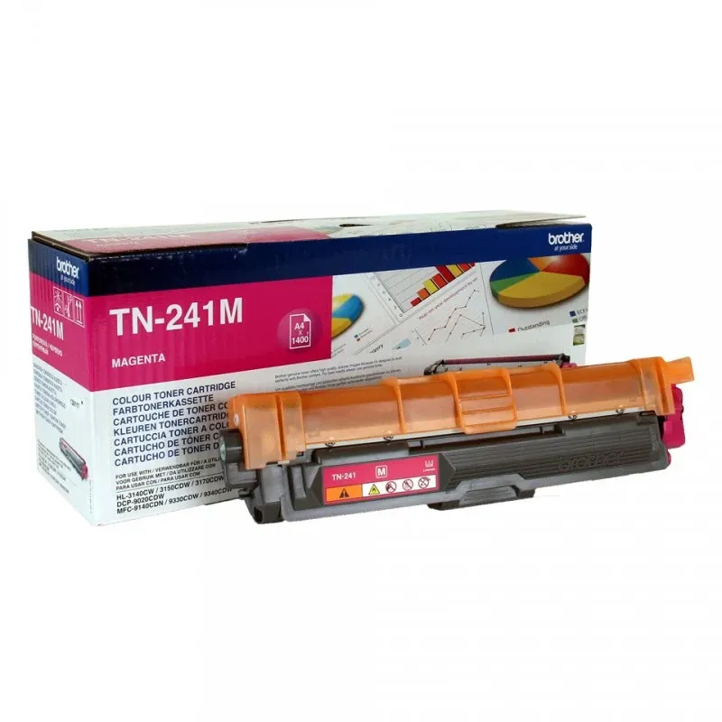 BROTHER TN241M Toner magenta ptr HL3140CW/3150/3170/DCP9020/MFC9140CDN 1.400 pg