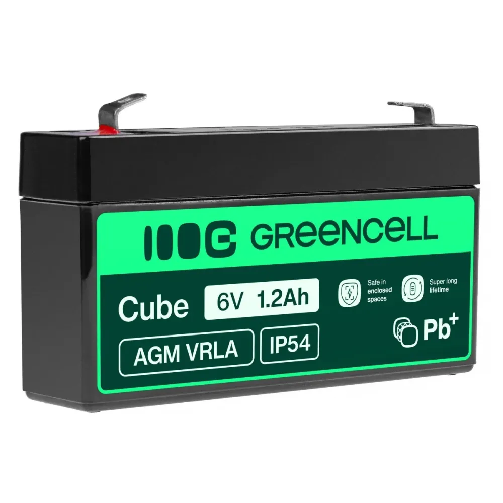 Green Cell AGM52 bateria UPS Chumbo-ácido selado (VRLA) 6 V 1,2 AGM52