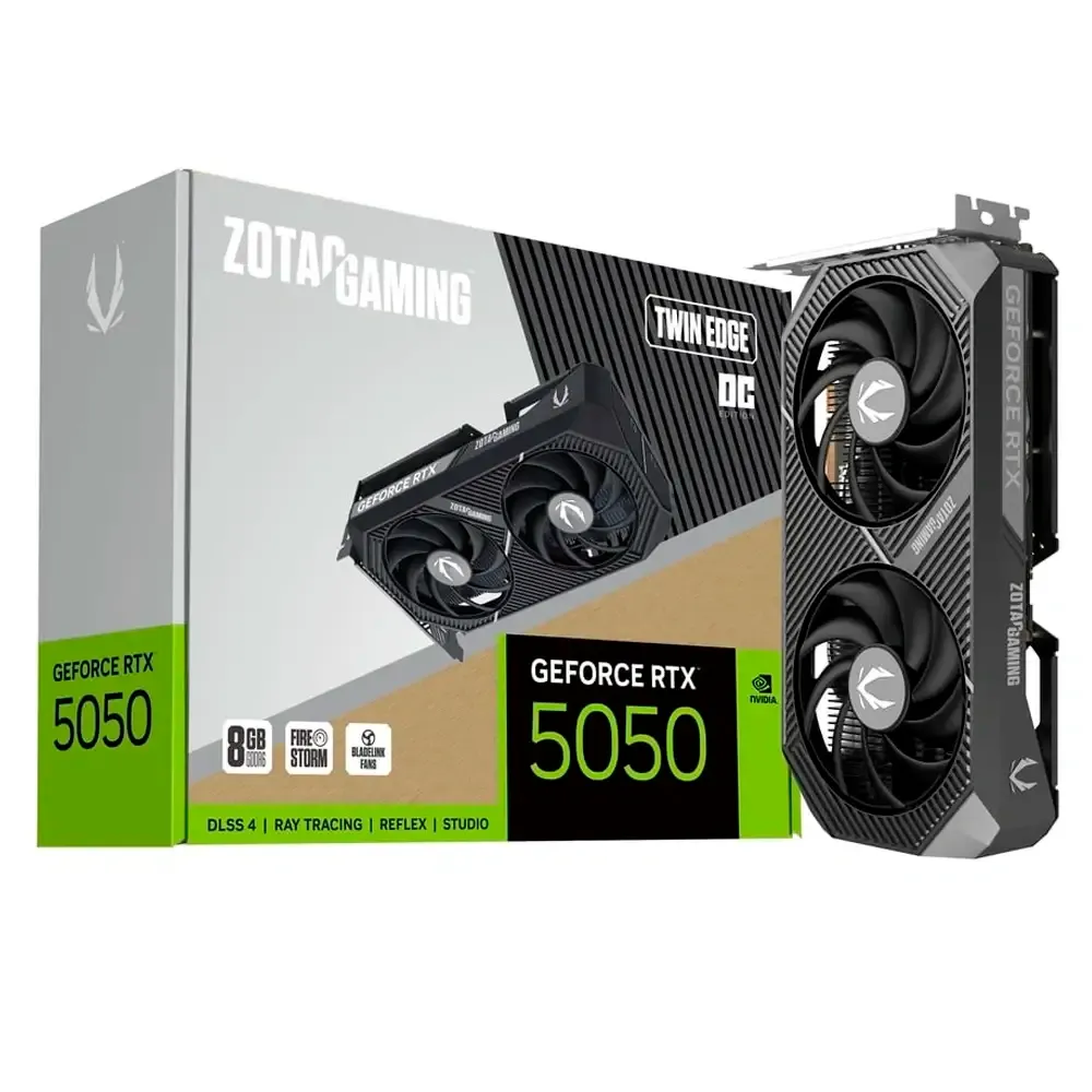 Placa Gráfica Zotac Gaming NVIDIA GeForce RTX 5050 Blackwell Twin Edge OC 8GB GDDR6 DLSS4