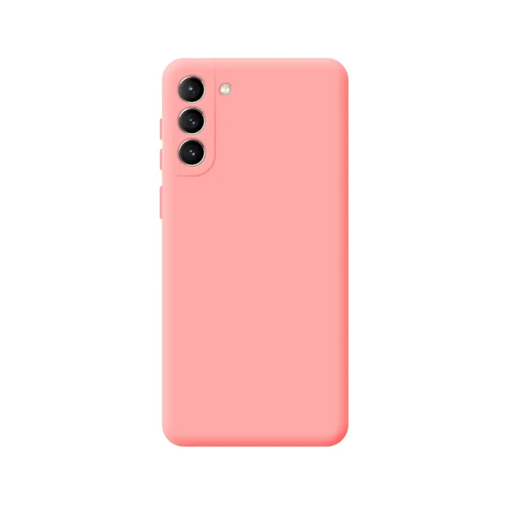 Capa Silicone Samsung S21 FE Rosa