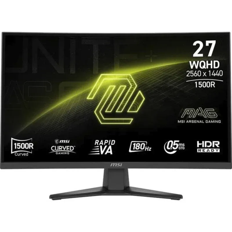 Monitor MSI MAG 275CQF E18 27" WQHD 180Hz Rapid VA Curvo FreeSync HDR 0,5ms