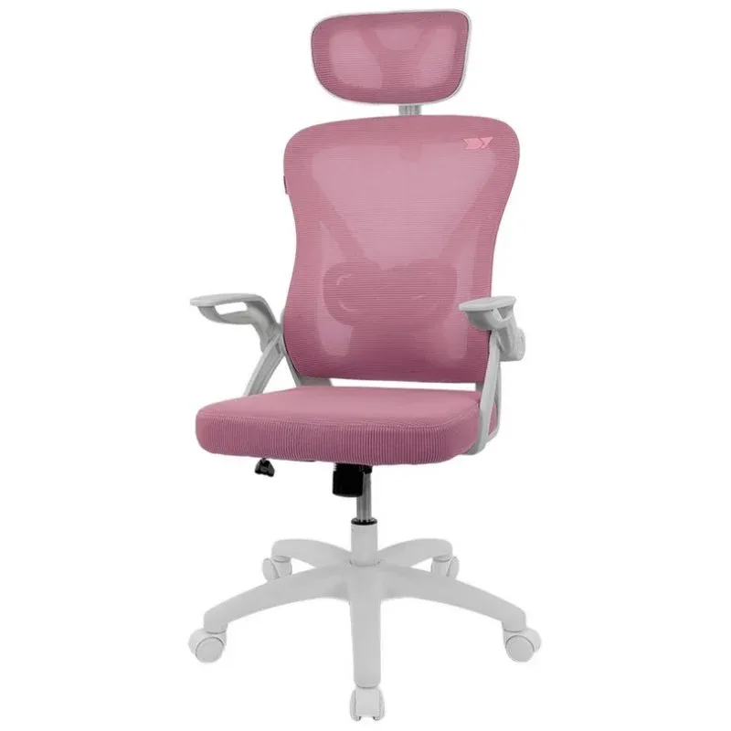 Drift DRAIR35 Cadeira Gaming com Encosto em Malha e Apoios de Braços Ajustáveis Máx.120kg Rosa