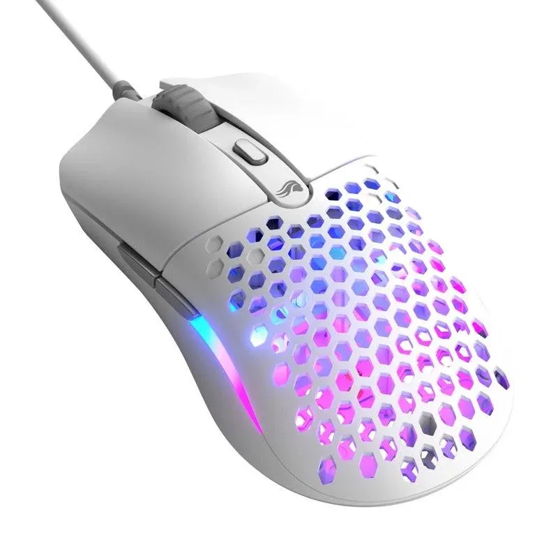 Ratón GLORIOUS Model O Eternal Cabo 12000DPI Branco RGB 6 Botões