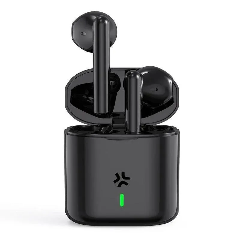 Auriculares Celly Pulsesound sem fios Bluetooth para chamadas e música, controlo tátil, preto