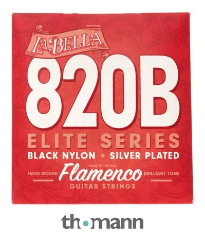 La Bella 820B Black Nylon Flamenco Str.
