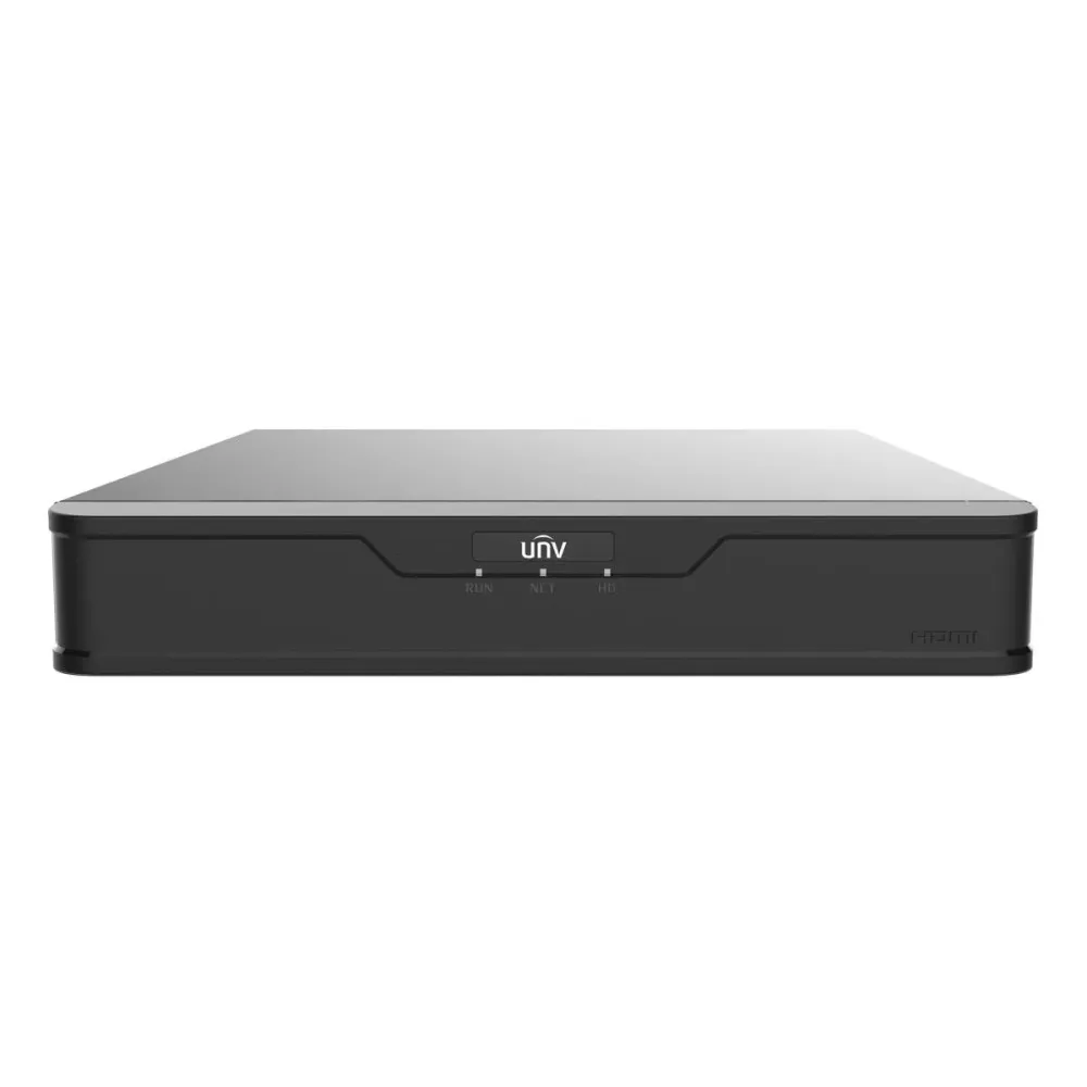 Gravador DVR Uniview 5n1 Gama Easy 4 Canais BNC + 4 Canais IP 4K Preto - XVR301-04U3
