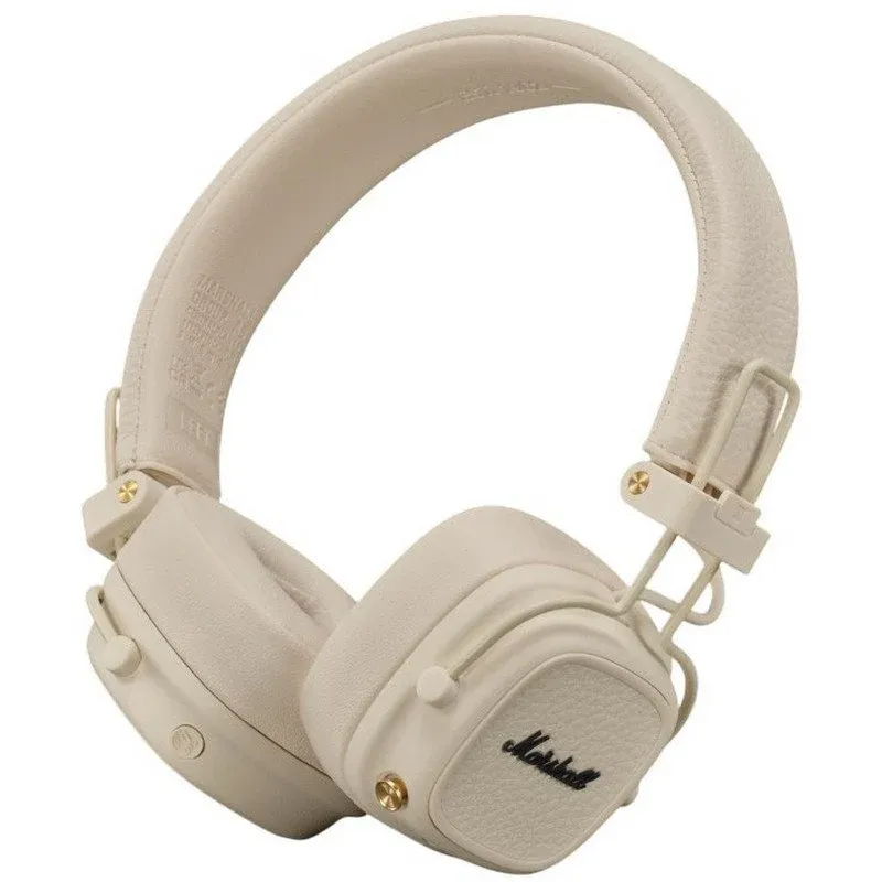 Marshall Major V Auscultadores Sem Fios Bluetooth com 100h de Autonomia Creme