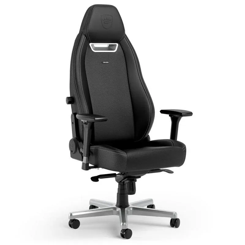Cadeira Gaming Noblechairs NBL-LGD-PU-XXV Edição Silver couro sintético 4D 150kg