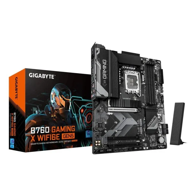 Motherboard GIGABYTE B760 GAMING X Intel B760 LGA1700 DDR5 ATX WiFi 6E PCIe 4.0 Gen5 RGB