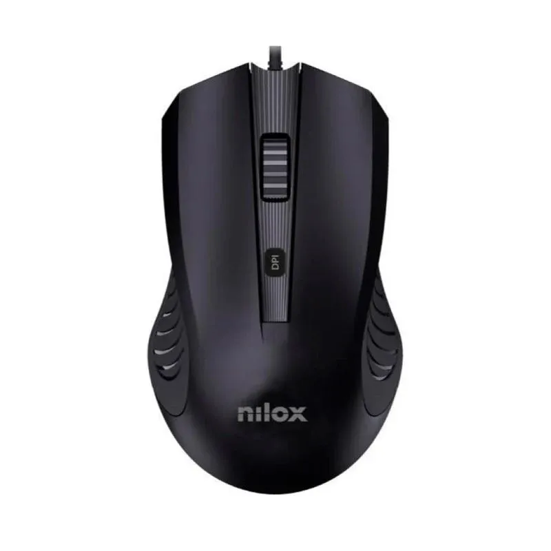 Nilox MOUSB1013 Rato com Cabo USB 2400DPI Preto