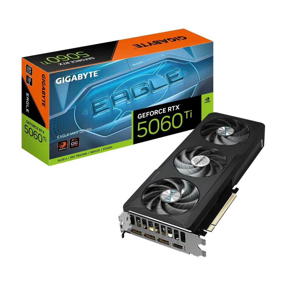 Placa Gráfica Gigabyte NVIDIA GeForce RTX 5060 Ti Blackwell Eagle Max OC 16GB GDDR7 DLSS4