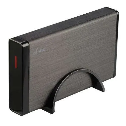 Caixa para Disco 3.5" i-tec MySafe Advance Alumínio Preto Suporte Vertical