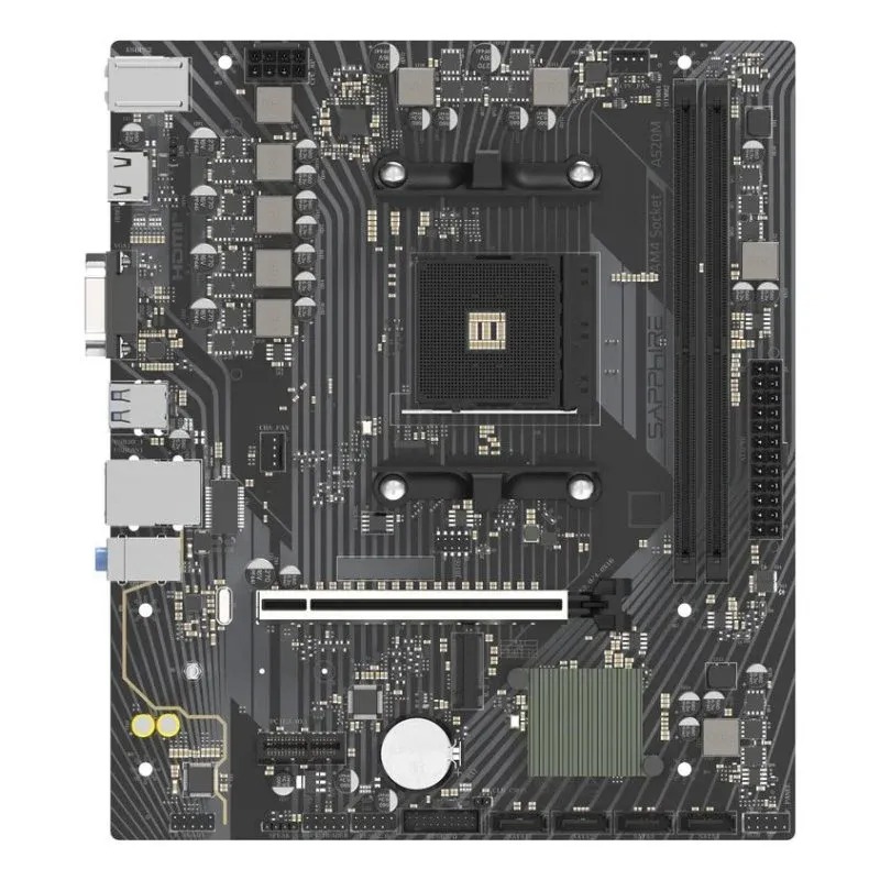 Motherboard Sapphire A520M-E A520 Socket AM4 DDR4 Micro ATX Realtek