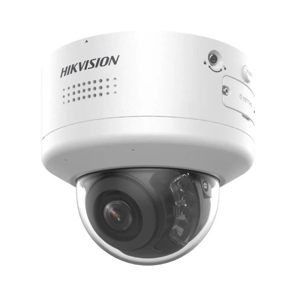 Câmara de Segurança IP Hikvision Pro Dome PoE 8MP 2.8~12mm Exterior IP66 - DS-2CD2786G2H-IPTRZS2U/SL(2.8-12mm)