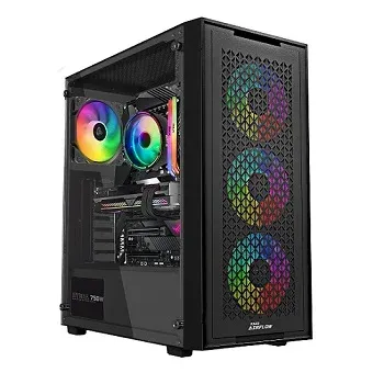 Caixa ATX Slayer Rx23 Airflow 3XFAN ARGB Vidro Mesh Frontal