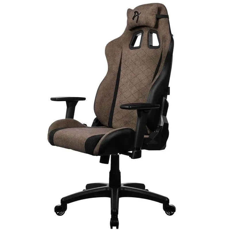 Cadeira gaming Arozzi Avanti AVANTI-SFB-BWN Tecido macio Reclinável Apoio 3D Castanho