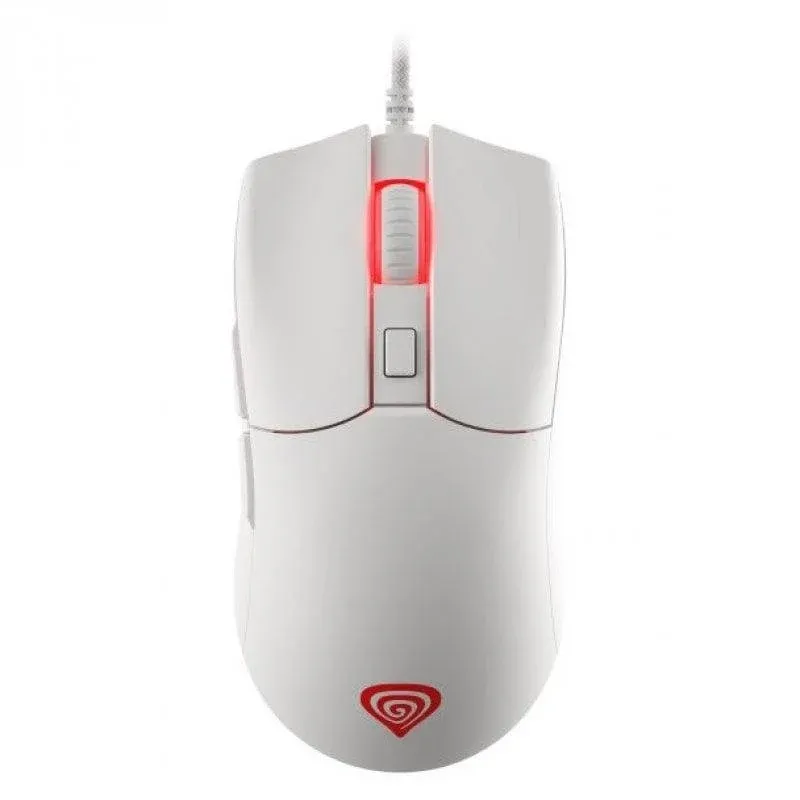 Rato Genesis Krypton 750 USB 2000DPI Branco RGB 6 Botões