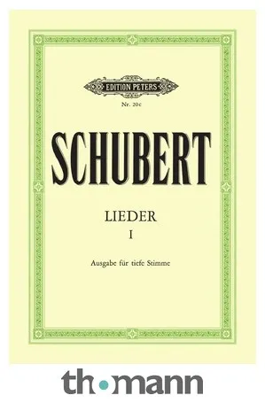 Edition Peters Schubert Lieder 1 Tief