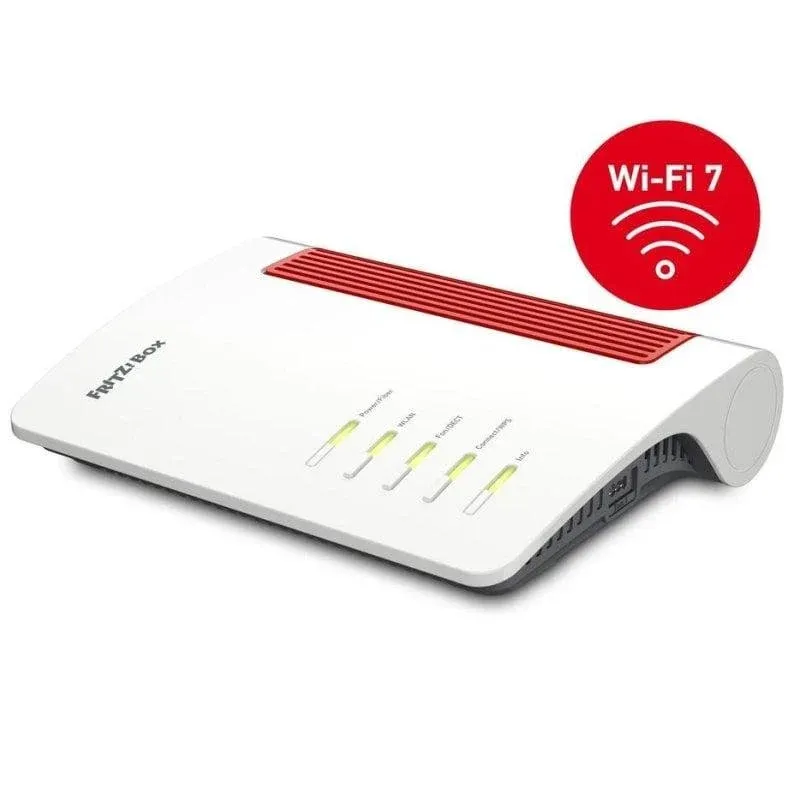 Fritz Box 5690 GPON Router Wi-Fi 7 5760Mbps Dual Band Vermelho/Branco