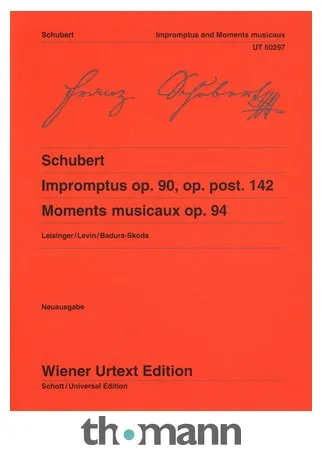 Wiener Urtext Edition Schubert Impromptus / Moments