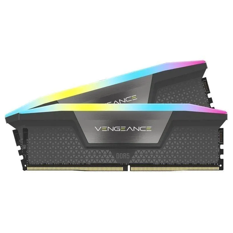 Memória RAM Corsair Vengeance RGB DDR5 5600MHz 32GB 2x16GB CL40 Memória Dual AMD EXPO e Intel XMP