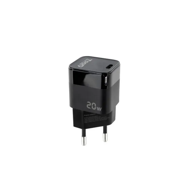 Carregador Tooq USB-C PD 20W Preto