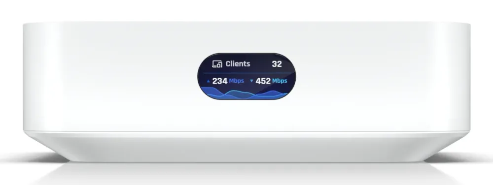 Router de segurança avançado Ubiquiti UniFi Express Wi-Fi 6 Dual Band Gigabit Ethernet 2x2