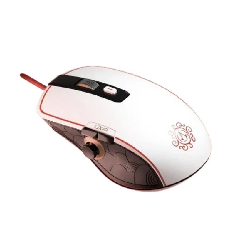 Rato Lexip Initiate Bundle USB 12000DPI Preto Vermelho Ouro Branco Joystick Alfombrilla XXL