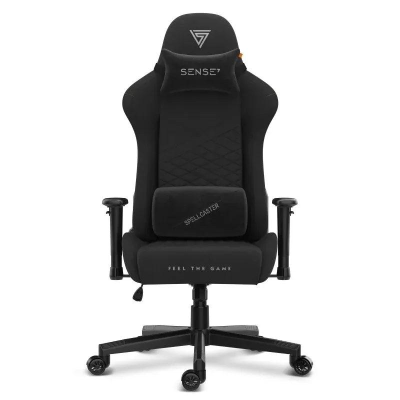Sense7 Spellcaster Senshi Tecido Cadeira Gaming Preta