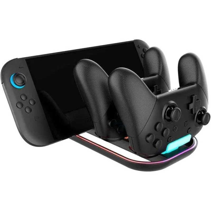 Nacon Suporte de Carga para Nintendo Switch e 2 Comandos Switch Pro